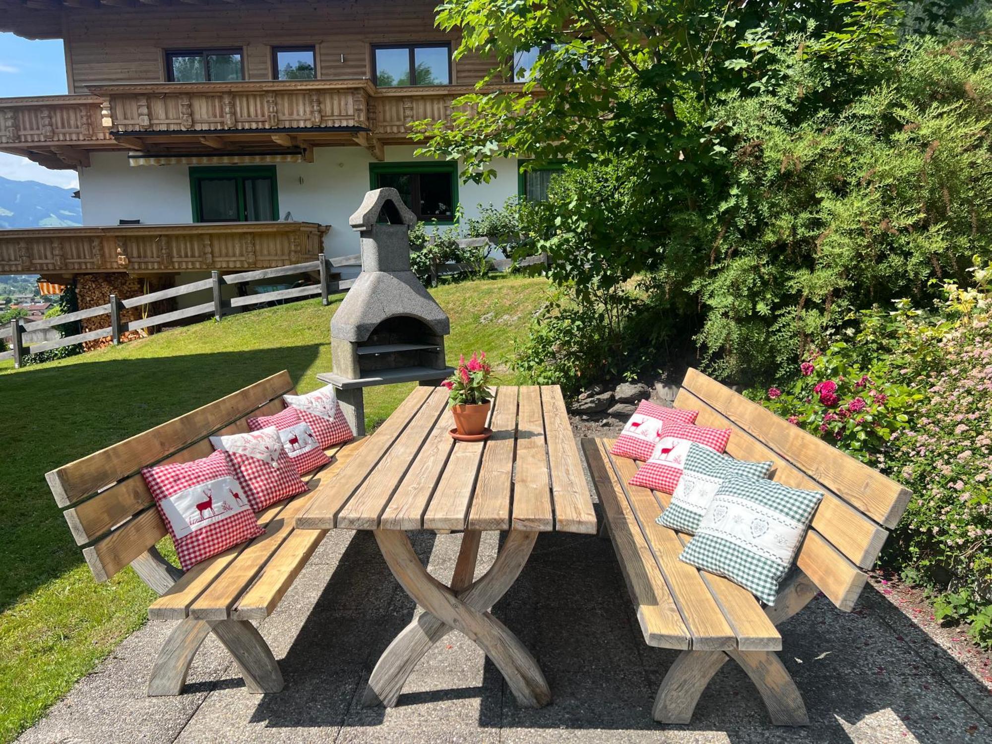 Ferienwohnung Steinbock Terrasse, Gartensauna, Garten, Grillplatz 斯达姆 外观 照片